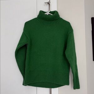 Rag & Bone Lunet Green Turtleneck Sweater